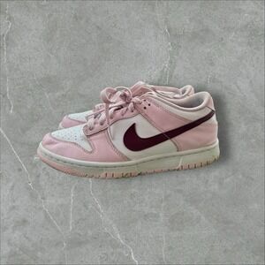 Nike Dunk Low GS Pink Foam Red White Womens 6Y | US 7.5 Casual Sneakers